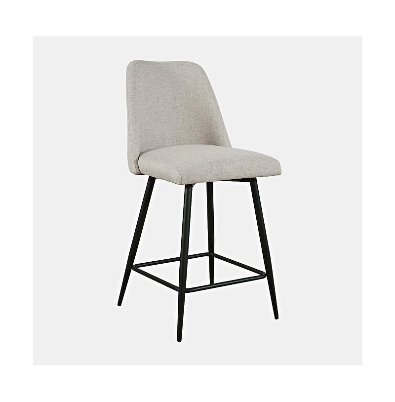 Jofran Macey Contemporary Modern Upholstered Counter Barstool (Set of 2)