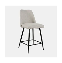 Jofran Macey Contemporary Modern Upholstered Counter Barstool (Set of 2)