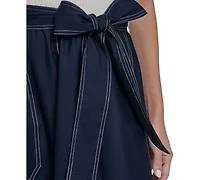 Vince Camuto Women's Knit Bodice Twofer and Midi Skirt Dress