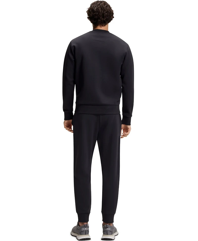 Boss by Hugo Men's Stretch-Cotton Tonal Logo Sweatshirt