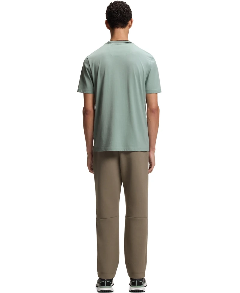 Boss by Hugo Men's Contrast Stripe Cotton T-Shirt