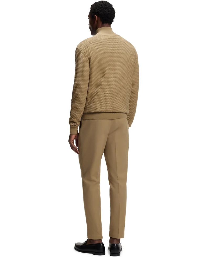 Boss by Hugo Boss Men's Quarter Zip Cotton Sweater