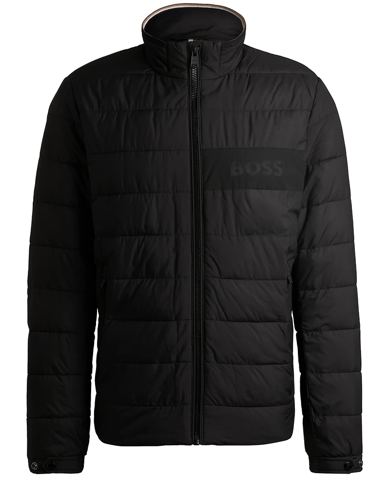 Boss by Hugo Men's Water-Repellent Logo Detail Jacket