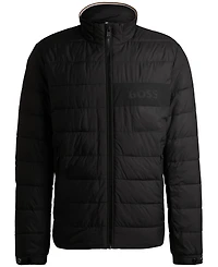 Boss by Hugo Men's Water-Repellent Logo Detail Jacket