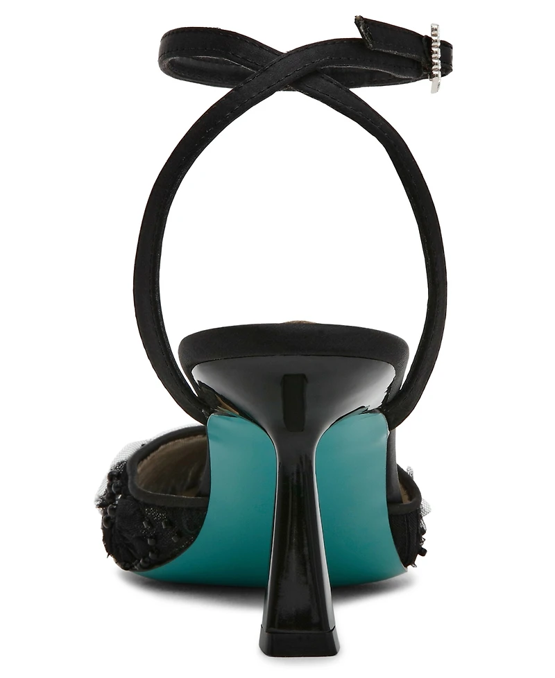 Betsey Johnson Women's Delia Ankle Strap Pumps