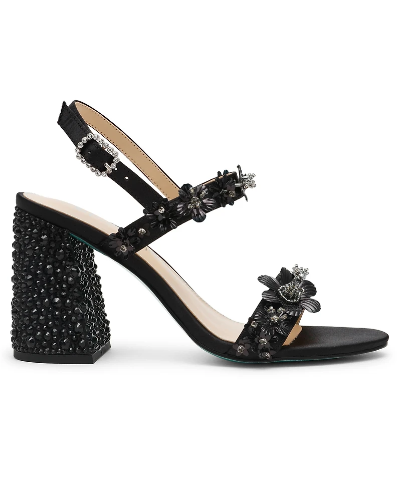 Betsey Johnson Women's Drue Block Heel Dress Sandals