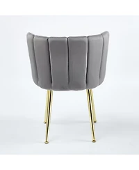 Streamdale Mid-Century Dining Set with Glass Table Top (5 Pieces)