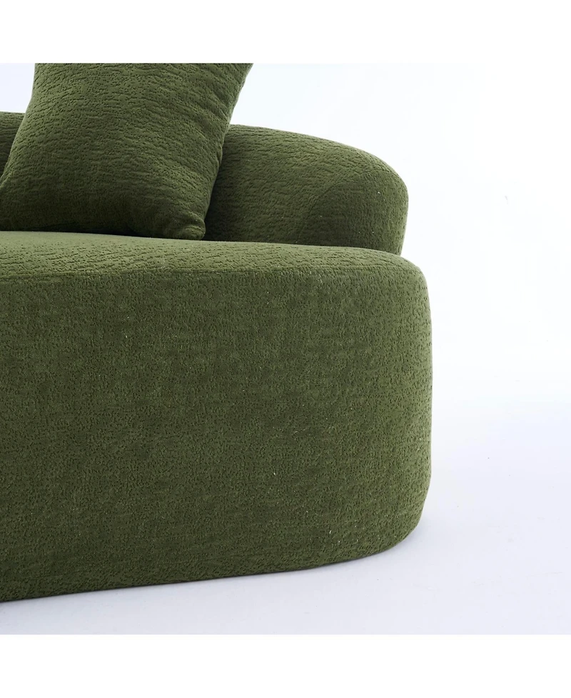 Streamdale Furniture Ly-025 Forest Green Loveseat Sofa