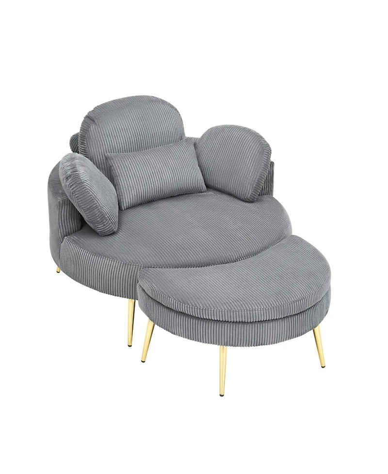Streamdale 43" Grey Comfortable Chair - Meeting, Living, Bedroom