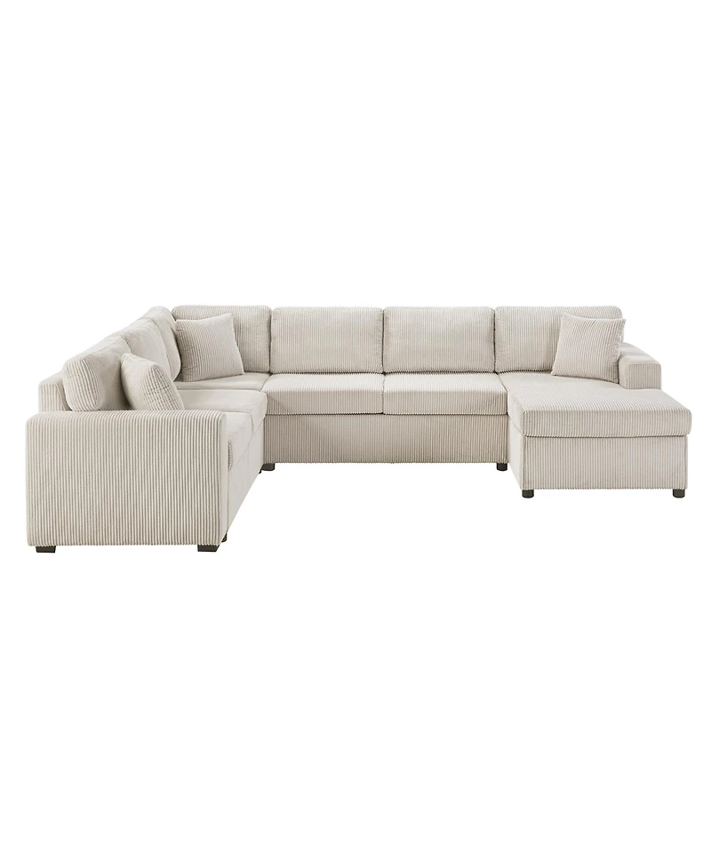 Streamdale Furniture Oversized U-Shaped Sectional Sofa with Chaise Lounge.