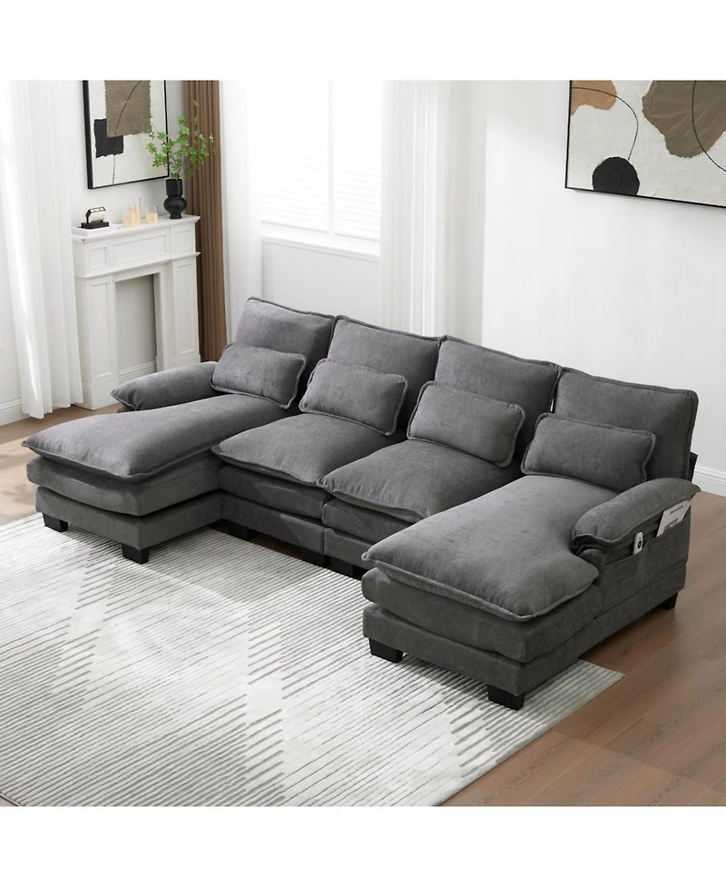 Streamdale Furniture U Shaped Cloud Couch