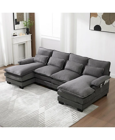 Streamdale Furniture U Shaped Cloud Couch