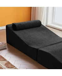 Streamdale Furniture Foldable Sponge Sofa Bed- Portable Lounger for Living Room and Bedroom