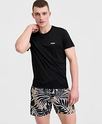 Boss by Hugo Men's Short-Sleeve Sun Protection Rashguard Swim Shirt