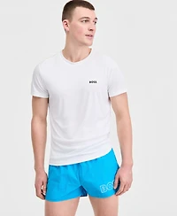 Boss by Hugo Men's Short-Sleeve Sun Protection Rashguard Swim Shirt