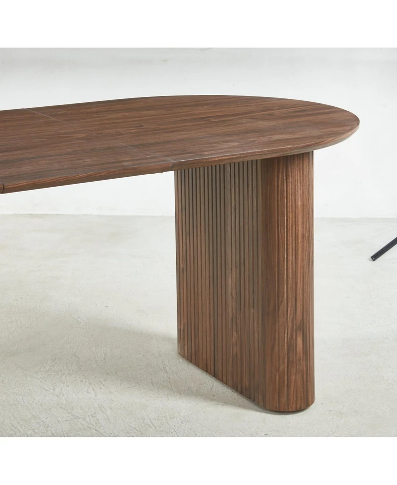 Streamdale Furniture Streamdale Mdf Pedestal Dining Table - Modern Style for 4-6