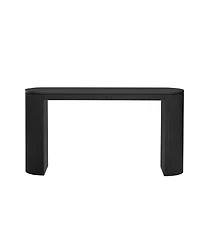 Streamdale Furniture Curved Design Console Table with Unique Vertical Stripe Design, Suitable for Living Room,Study and Entrance