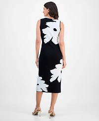 T Tahari Women's Sleeveless Sweater Dress
