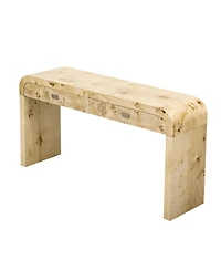 Streamdale Modern Entryway Table with Burl Wood Veneer,Suitable for Entryway, Hallway, Living Room, Foyer, Corridor