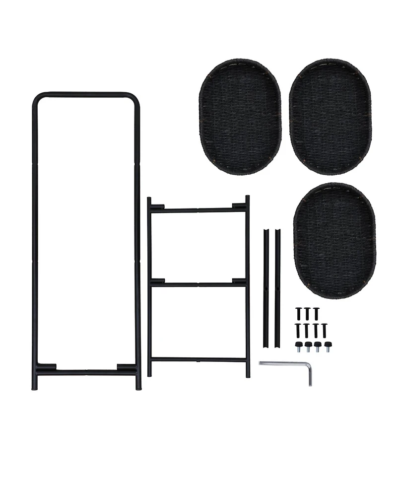 Streamdale Furniture Handwoven 3-Tier Oval Side Table