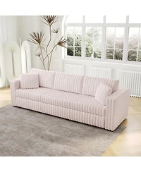 Streamdale Furniture 106" Light Pink Modular Sofa - Modern Plush & Comfortable
