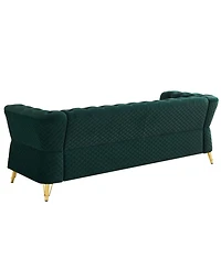 Streamdale Furniture Modern Tufted Velvet Sofa 87.4 inch for Living Room