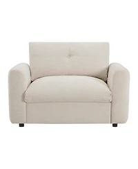 Streamdale Furniture Tufted Chenille Armchair with Charger & Wide Seat