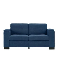 Streamdale Furniture Modern Blue Sofa Set with Cup Holder & Storage