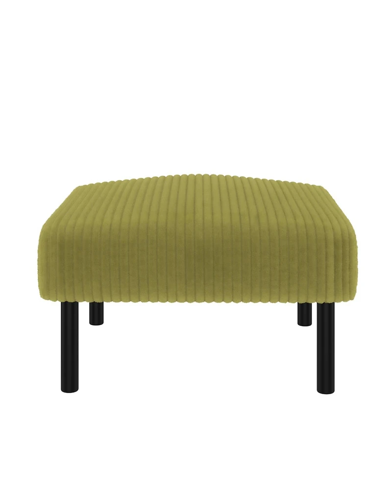Streamdale Furniture Streamdale Corduroy Ottoman Footstool with Legs