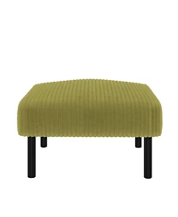 Streamdale Furniture Streamdale Corduroy Ottoman Footstool with Legs