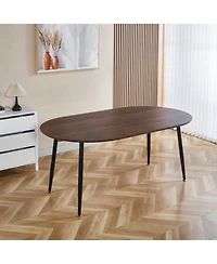 Streamdale Furniture Extensible Walnut Table - 100/140/180cm
