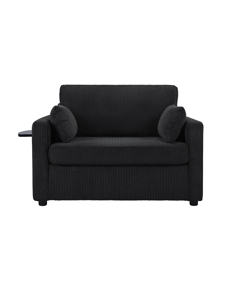 Streamdale Furniture Sofa Bed Sleeper with Foldable Table, Usb Ports