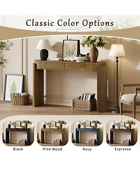 Streamdale Furniture Fluted Console Table with Drawers