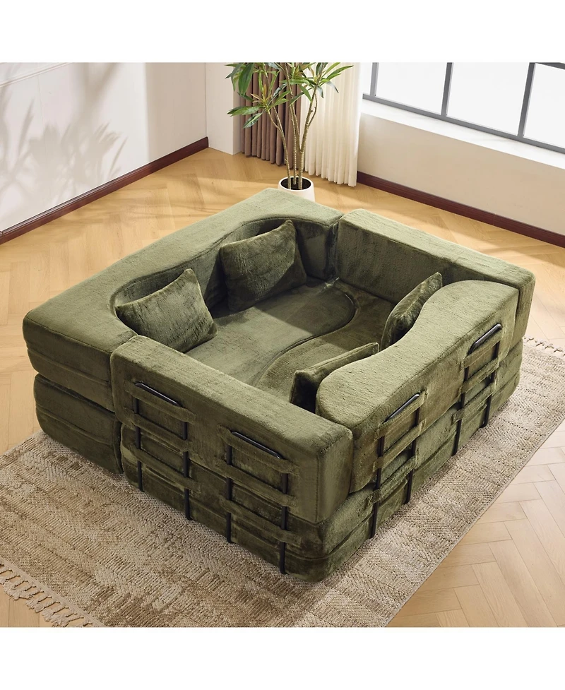 Streamdale Furniture 71" Folding Sofa Bed - Plush, High-Density Foam