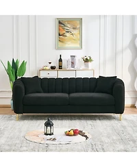 Streamdale Furniture Streamdale Oversized Chenille Sofa, Modern Tufted Couch