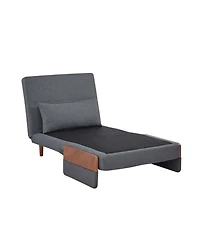 Streamdale Furniture Modern Linen Sleeper Sofa Bed - Modular, Adjustable Backrest