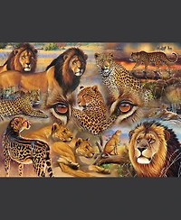 SunsOut Big Cats of the Plains 500 piece Jigsaw Puzzle for Adults
