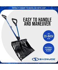 Snow Joe Shovelution Snow Shovel with 20" Shovel Blade and Handle, Sj-SHLV20