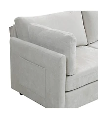 Streamdale 111.42x32.28" 3-Seater Chenille Sofa - Comfy, Cloud-Soft