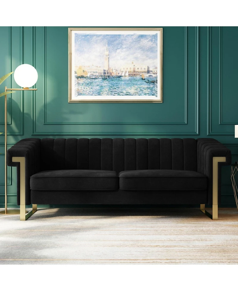 Streamdale Furniture plush velvet upholstery Sofa