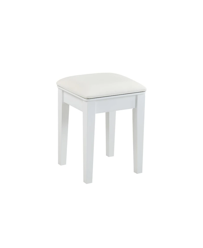 Streamdale Furniture Compact Vanity Table with Reversible Mirror & Stool