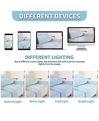 Streamdale Furniture Chenille Sofa Solid Wood Frame Easy Install Sky Blue