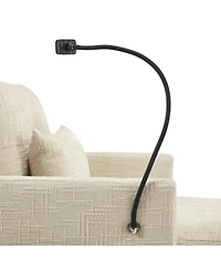 Streamdale Furniture Multifunctional Chenille Recliner Sofa with Storage & Phone Bracket