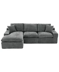 Streamdale Furniture Cloud Sectional Sofa 107.9" Grey