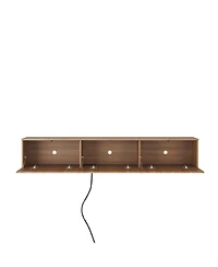 Streamdale Furniture Floating Tv Stand, Wall Mounted, Led, 69", for 55-65 Inch TVs