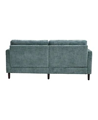 Streamdale Furniture Modern Chenille 2-Seater Sofa w/ Led, Usb & Storage