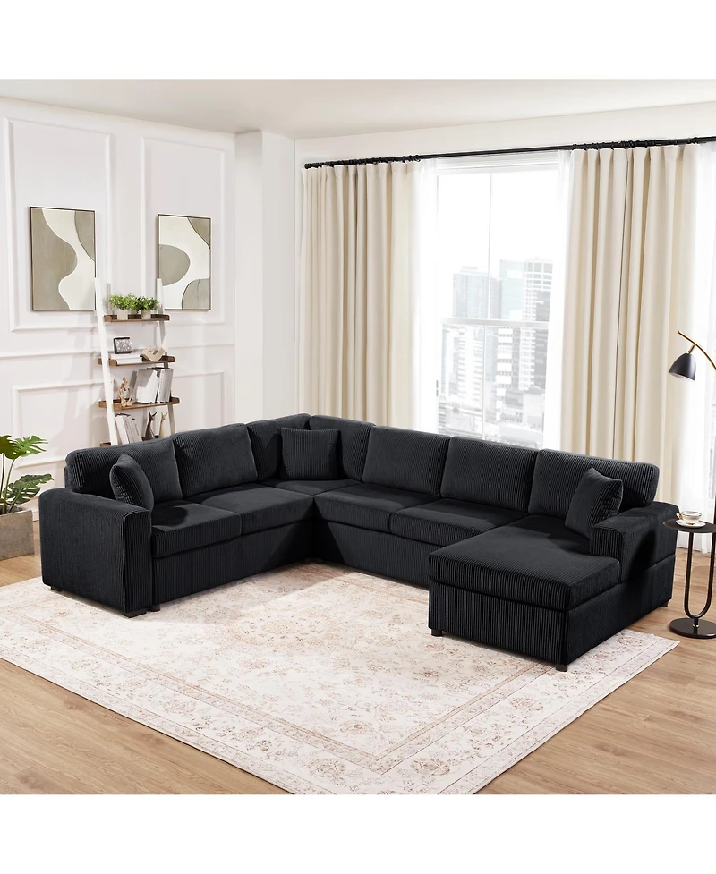 Streamdale Furniture Streamdale Oversized 115.3" U-Shaped Sectional Sofa with Chaise Lounge
