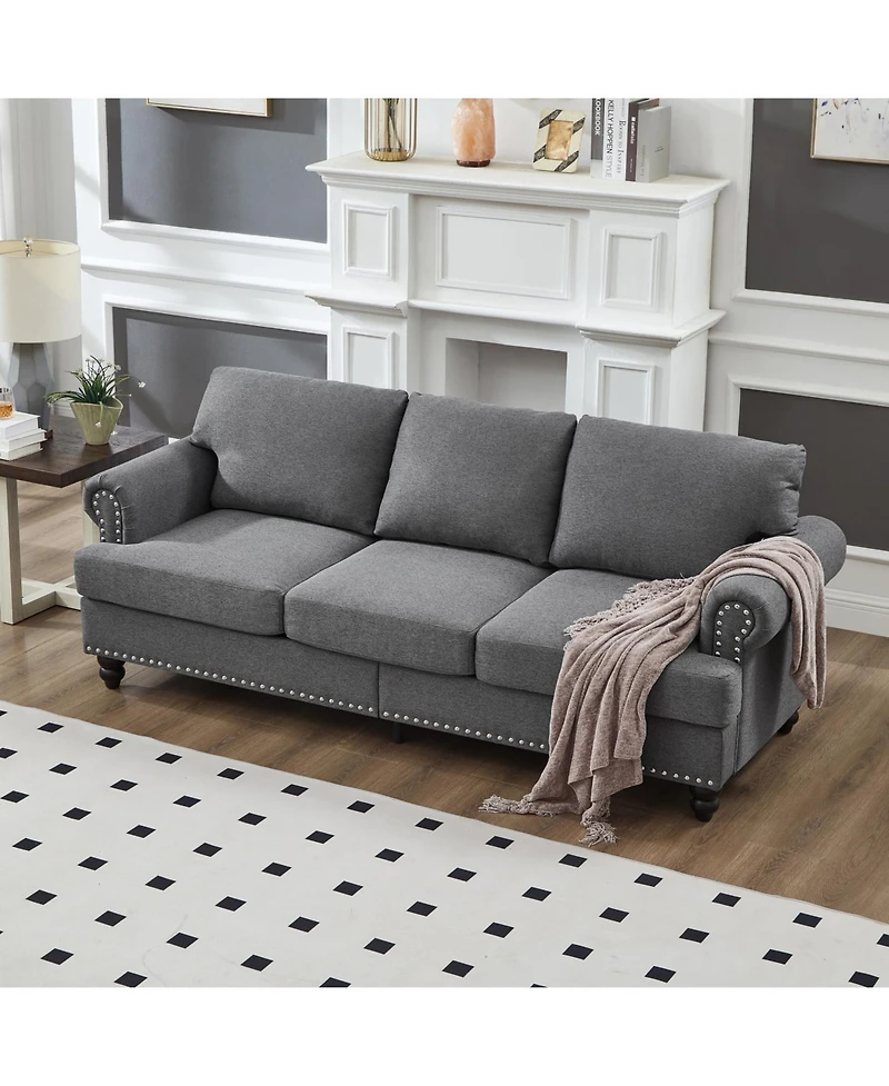 Streamdale Modern Classic Grey Sofa 2+3 Seater