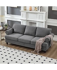 Streamdale Modern Classic Grey Sofa 2+3 Seater