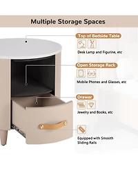 Streamdale Furniture + 1 Pc. + Wood + Drawer & Shelf + Nightstand/End Table